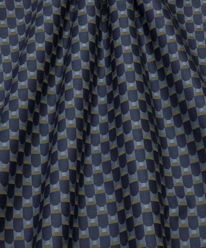 Liberty Fabrics Obi Check Smalt Blue 08682301P