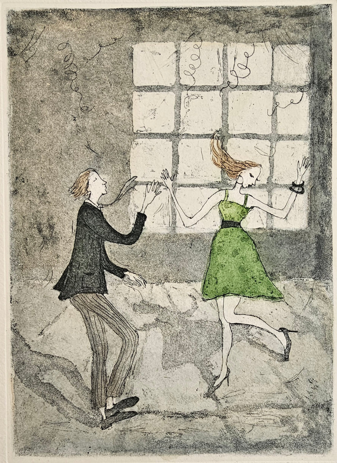 Emmi Vuorisen grafiikka Cha cha cha