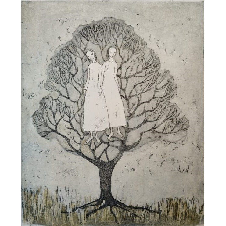 Emmi Vuorinen Ystävyys 53x46, kehystetty