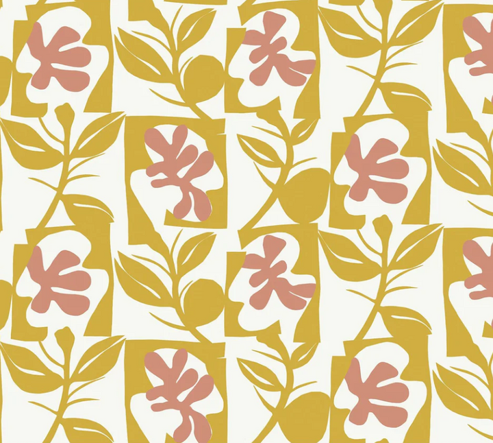 Marimekko Pienet Naatit Tapetti Keltainen