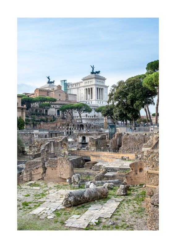 Riccardio Branchicella Panorama romano 30x42cm