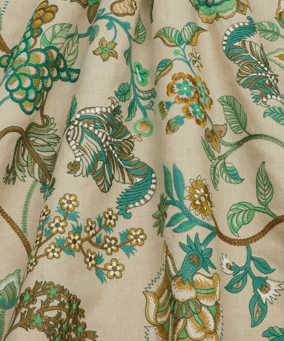 Liberty Fabrics Palampore Embroidery Jade 08752301I