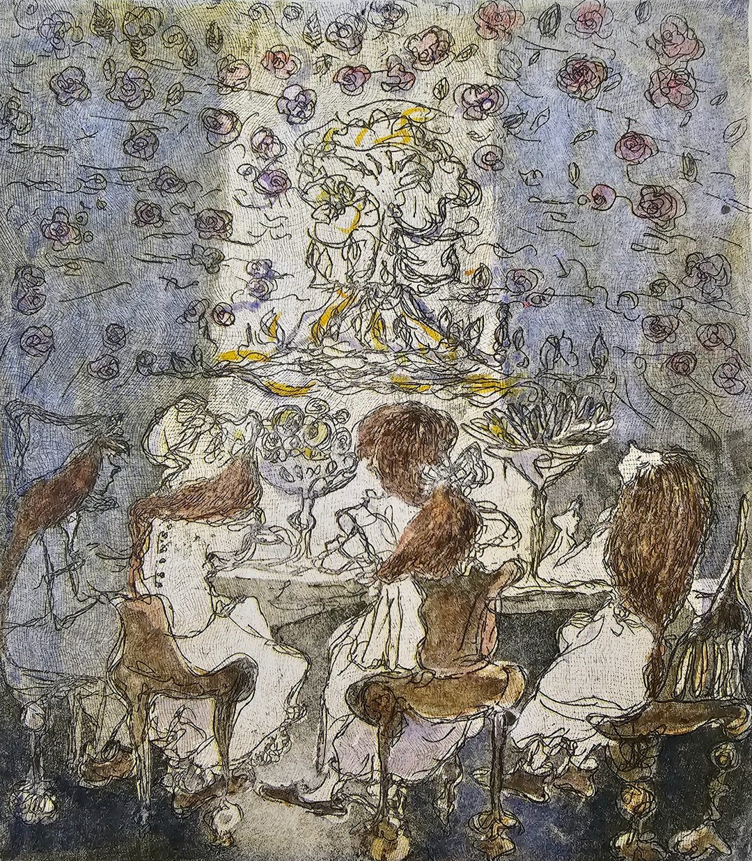 Helmi Koiviolan grafiikka Lady's Night
