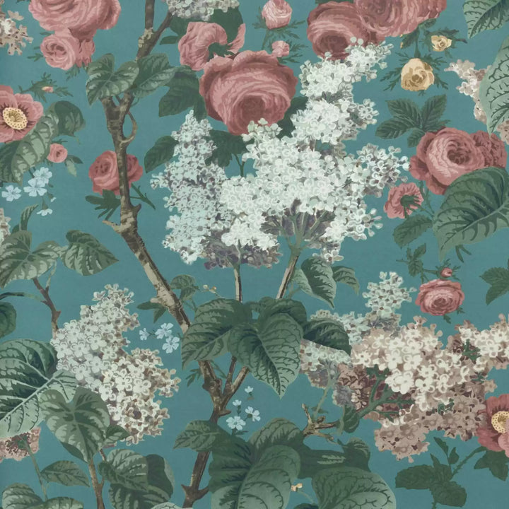 1838 Wallcoverings Floribunda - Teal 2311-168-03