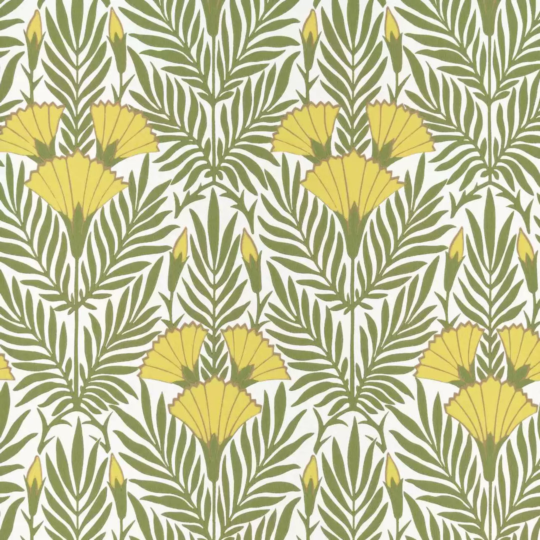 1838 Wallcoverings Floral Fanfare - Vivid Yellow 2311-171-01