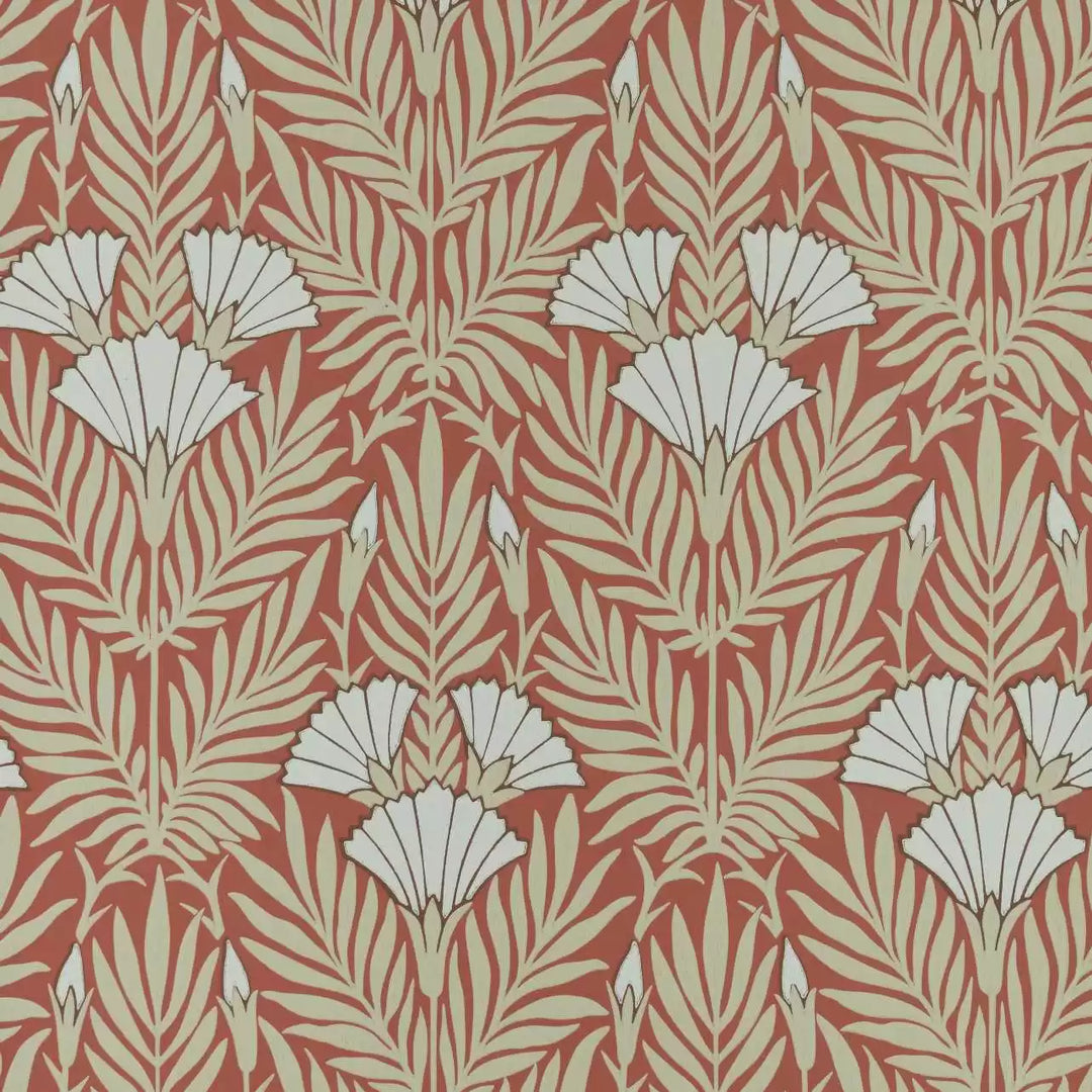 1838 Wallcoverings Floral Fanfare - Coral 2311-171-02