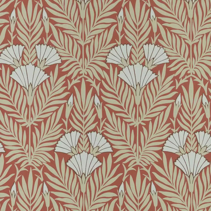 1838 Wallcoverings Floral Fanfare - Coral 2311-171-02