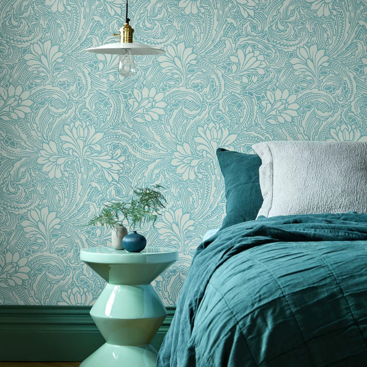 1838 Wallcoverings Eden - Soft Teal 2311-173-03