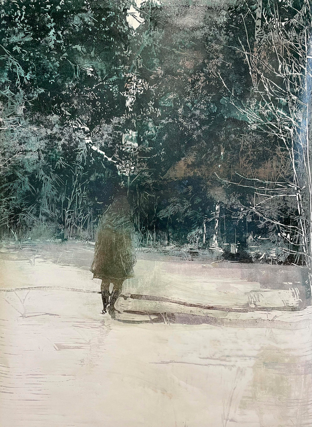 Anniina Vainionpään grafiikka Tiheikkö I