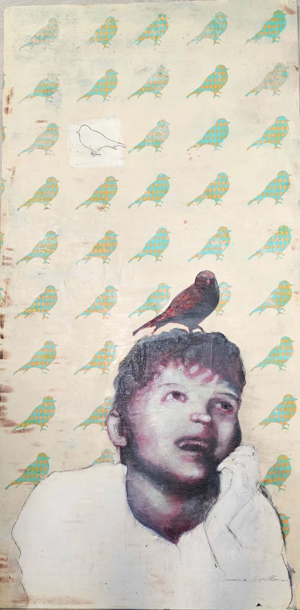 Susanna Snellmanin maalaus Vastarannan kiiski