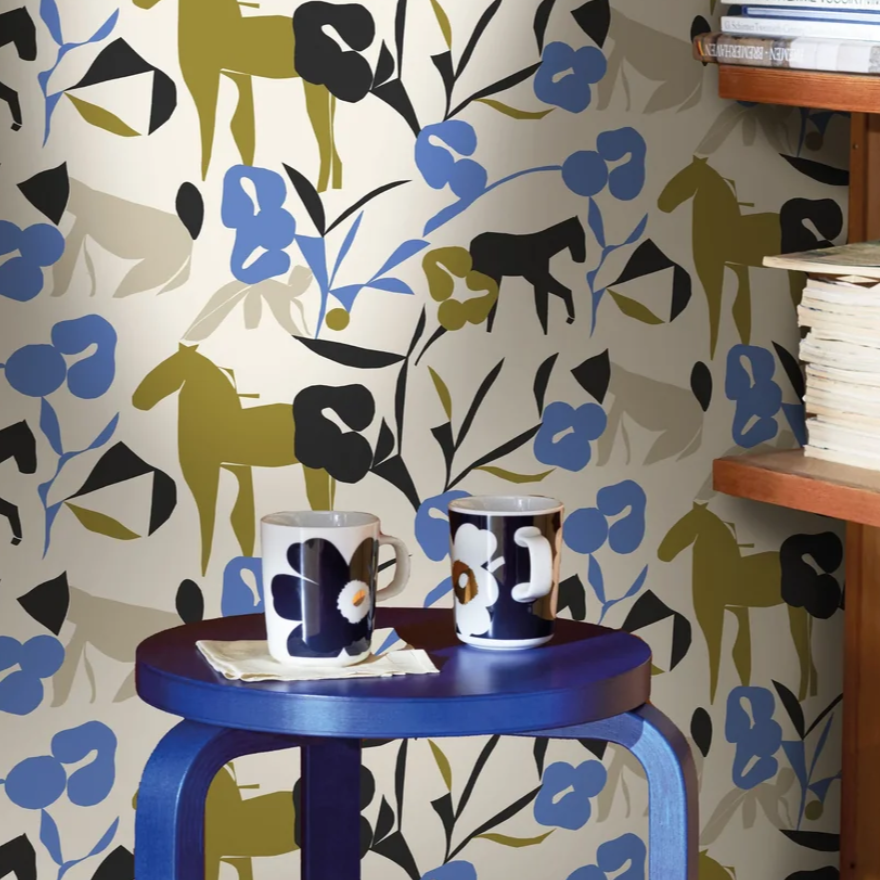 Marimekko Laidun tapetti tunnelmakuva
