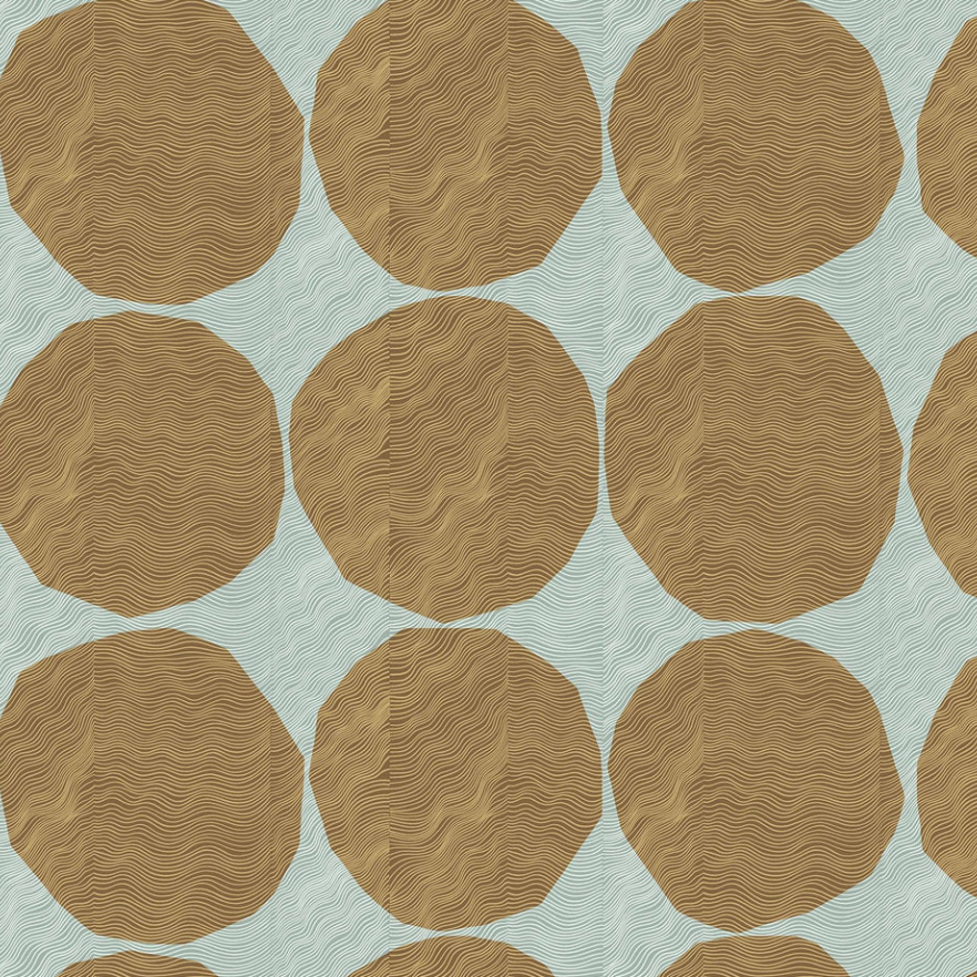 Marimekko Isot kivet Näkki tapetti beige-turkoosi