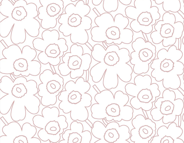 Marimekko Piirto Unikko Vaaleanpunainen