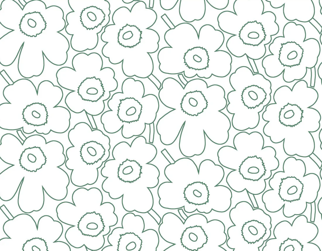 Marimekko Piirto Unikko Vaaleanvihreä