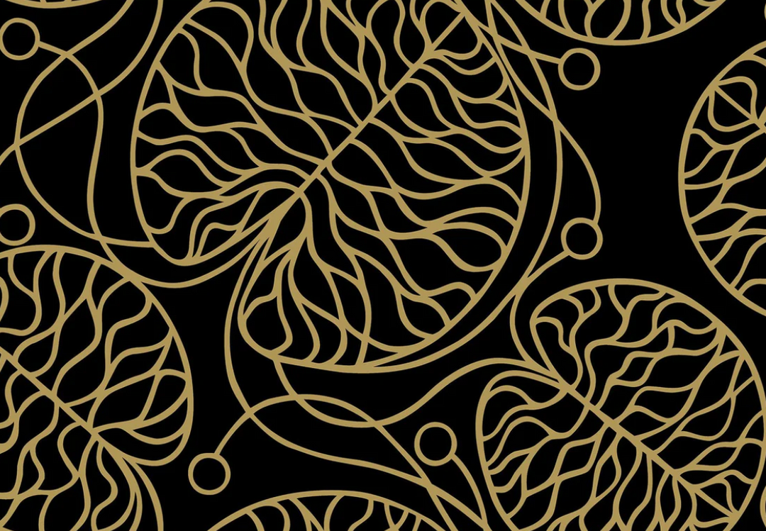 Marimekko Bottna Tapetti Musta